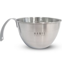 한일스텐레스 손잡이 스텐 계량 다용도 믹싱볼, 500ml
