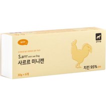 아르르 강아지 사르르 미니캔 독 30g 6p, 치킨, 180g, 1개