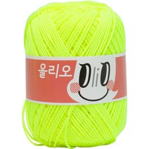 yarna 올리오 뜨개실, 741 네온레몬, 1개
