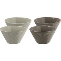 로얄베일 라이닝 대접 세트 4p, 혼합색상, 대접 크림그레이 2p + 대접 모카 2p