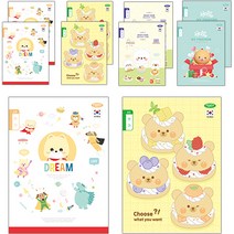 펜피아 800 초등제본 8칸 쓰기 노트, 랜덤발송, 10개