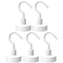 다다 초강력 네오디움 고리자석 20mm, 화이트, 5개