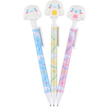 산리오 시나모롤 피규어 샤프 3종 세트, 0.5mm, 1세트