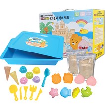 리틀카카오 프렌즈 아이펀샌드 모래놀이 박스 세트, 혼합색상