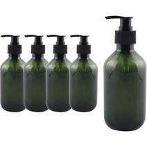 펌프 로션 샴푸 공병 용기 300ml, 녹색(용기), 5개