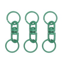 동대문단추왕 동대문 패션 포인트 중간 연결 고리 컬러 장식 중간고리, 3개, 그린