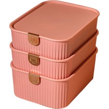 마켓피오 홈 고급 플라스틱 속옷보관함 타입2, 3개