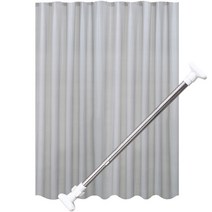 제이라이프 심플 솔리드 욕실 샤워커튼 + 봉 + 고리 세트, 1세트, 그레이계열