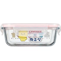 파이렉스 최고심 4면 직사각 밀폐용기 370ml, 1개, 단품