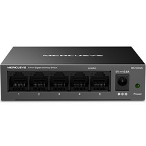 머큐시스 5포트 기가비트 데스크탑 10Gbps 스위칭 대역폭 허브, MS105GS