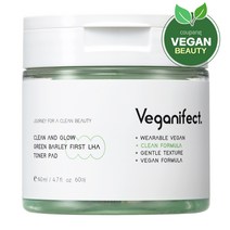 비건이펙트 청보리 퍼스트 LHA 토너패드 140ml, 60개입, 1개
