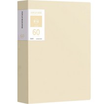 서류정리 A4 클리어파일 60p, 베이지, 1개