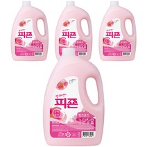 피죤 레귤러 섬유유연제 본품 핑크로즈, 3000ml, 4개