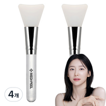 메디필 에어 터치 실리콘팩 브러쉬, 투명, 4개