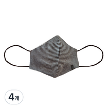 페라어스 성인용 순면 슬림 마스크 체크 MASK04, 1개입, 4개