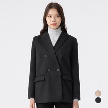 캐럿 여성용 솔리드 더블 자켓