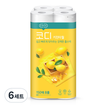 코디 천연펄프 키친타월 150매, 48개