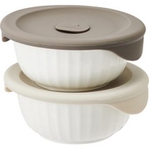 락앤락 바로한끼 도자기 밥용기, 2세트, 몸체 450ml + 뚜껑