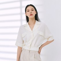 미쏘 테일러드 아웃포켓 블라우스