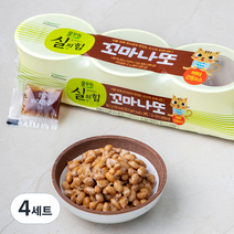 풀무원 살아있는 실의힘 꼬마나또 버터 간장소스 3개입, 89.7g, 4세트