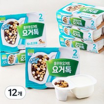 풀무원 요거트 요거톡 링&초코볼 2개입, 124g, 12개