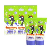 카가 저불소 어린이 치약 딸기, 50ml, 5개