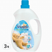 스너글 초고농축 섬유유연제 허거블 코튼 본품, 4L, 3개