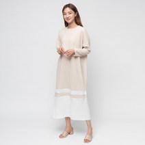 캐럿 여성용 링클 프리 플리츠 롱원피스