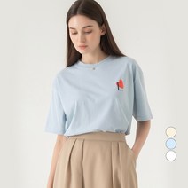 ELLE PARIS 레귤러핏 그래픽 반팔 티셔츠 HEART