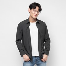캐럿 남성용 구김 없는 링클프리 베이직 긴팔 셔츠