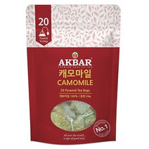 아크바 캐모마일 허브티 피라밋 티백, 1.2g, 20개, 1개, 20개입