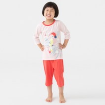 롤리트리 아동용 순면 7부 내의 상하의 세트 PA