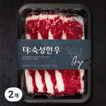 더숙성한우 산지직송 차돌양지 2등급 구이용 (냉장), 200g, 2개
