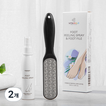 비타할로 발각질 제거제 스프레이 100ml + 풋파일, 1세트, 2개
