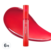 에뛰드 글라스 루즈 립틴트 3.2g, RD302 로즈인퓨전, 6개