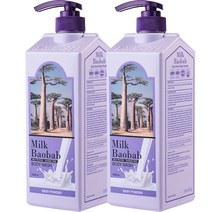 밀크바오밥 대용량 바디워시 베이비파우더향, 1000ml, 2개