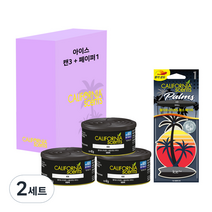 캘리포니아센트 방향제 캔형 3p + 종이걸이형 세트, 2세트, 아이스향