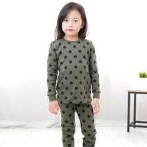 키즈라인 아동용 카키도트 실내복 9부