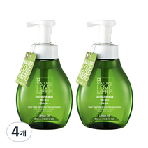 네이쳐러브메레 유아용 핸드워시 거품형 500ml, 레몬향, 4개