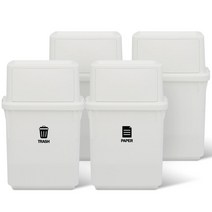 라이피스트 컬러빈 분리수거함 35L, 화이트, 4개