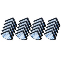 네츄럴파크 PVC 슬림 라운드 코너 보호대 20p + 양면테이프 세트, 블랙, 1세트