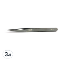 비투스 속눈썹 핀셋 MCS-12, 블랙, 3개