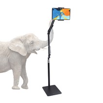 코끼리리빙 봉 높이 조절 접이식 스탠드 끼리코 거치대 중, 블랙