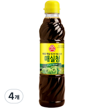 오뚜기 요리 매실청, 660g, 4개