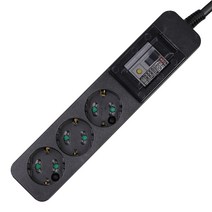 이놀 블랙 고용량 멀티탭 3구 누전, 4.5m, 1개