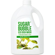 슈가버블 친환경 주방세제 허브 메들리 용기, 2.5L, 1개