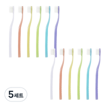 닥터스 V컷 교정용 슬림 미세모 칫솔 6종 x 2p 세트, 5세트, 12개