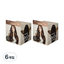 제니하우스코스메틱 뉴 살롱코드 글램헤어 염모제 새치머리 멋내기용, 글램 브라운, 6개