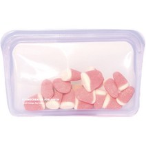 리빙크리에이터 지켜 실리콘 지퍼백 파스텔 바이올렛 400ml, 1개, 단품