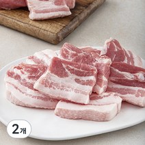 황금두께 벽돌 삼겹살 멕시코산 (냉장), 1kg, 2개